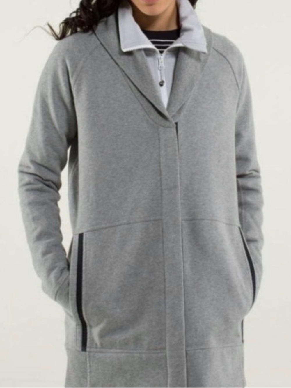Lululemon Yin to My Yang Jacket Heather Grey Size 10